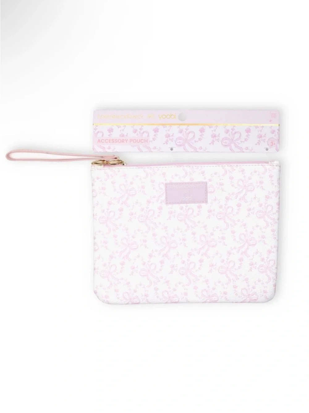LoveShackFancy x Target - Yoobi Coquette Bow Flat Zip Pencil Case with Strap